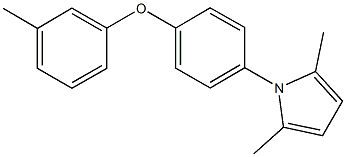 4-(2,5-dimethyl-1H-pyrrol-1-yl)phenyl 3-methylphenyl ether Struktur