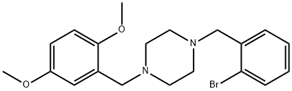 1-(2-bromobenzyl)-4-(2,5-dimethoxybenzyl)piperazine,356083-11-9,结构式