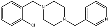 1-(2-chlorobenzyl)-4-(3-pyridinylmethyl)piperazine,356084-15-6,结构式