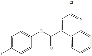 4-iodophenyl 2-chloro-4-quinolinecarboxylate Struktur