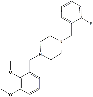 2-{[4-(2-fluorobenzyl)-1-piperazinyl]methyl}-6-methoxyphenyl methyl ether Structure