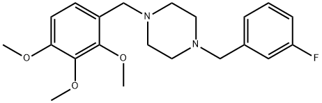 1-(3-fluorobenzyl)-4-(2,3,4-trimethoxybenzyl)piperazine Structure