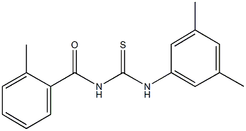 N-(3,5-dimethylphenyl)-N'-(2-methylbenzoyl)thiourea Struktur