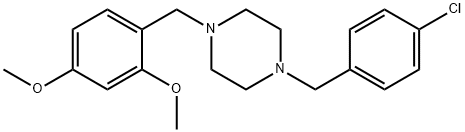 1-(4-chlorobenzyl)-4-(2,4-dimethoxybenzyl)piperazine Structure