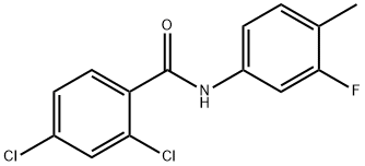2,4-dichloro-N-(3-fluoro-4-methylphenyl)benzamide Structure