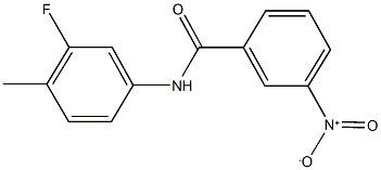 N-(3-fluoro-4-methylphenyl)-3-nitrobenzamide Structure