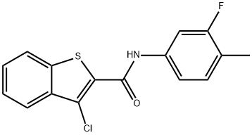 356086-51-6 3-chloro-N-(3-fluoro-4-methylphenyl)-1-benzothiophene-2-carboxamide