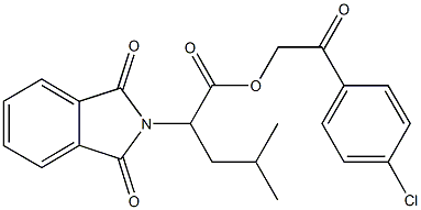 2-(4-chlorophenyl)-2-oxoethyl 2-(1,3-dioxo-1,3-dihydro-2H-isoindol-2-yl)-4-methylpentanoate,356087-10-0,结构式