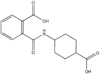 2-{[(4-carboxycyclohexyl)amino]carbonyl}benzoic acid Structure