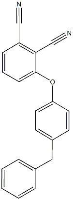 3-(4-benzylphenoxy)phthalonitrile Struktur