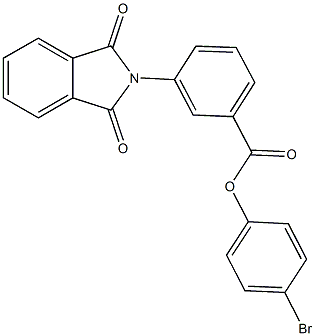 4-bromophenyl 3-(1,3-dioxo-1,3-dihydro-2H-isoindol-2-yl)benzoate Structure