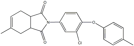 356090-70-5 2-[3-chloro-4-(4-methylphenoxy)phenyl]-5-methyl-3a,4,7,7a-tetrahydro-1H-isoindole-1,3(2H)-dione