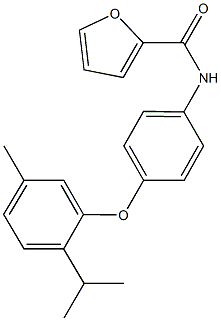 N-[4-(2-isopropyl-5-methylphenoxy)phenyl]-2-furamide,356093-28-2,结构式