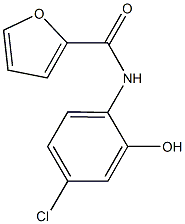 N-(4-chloro-2-hydroxyphenyl)-2-furamide 化学構造式