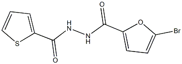 5-bromo-N'-(2-thienylcarbonyl)-2-furohydrazide 结构式