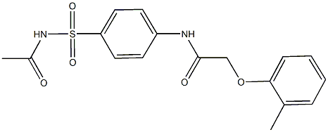 N-{4-[(acetylamino)sulfonyl]phenyl}-2-(2-methylphenoxy)acetamide Structure