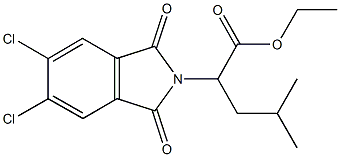 ethyl 2-(5,6-dichloro-1,3-dioxo-1,3-dihydro-2H-isoindol-2-yl)-4-methylpentanoate,356097-32-0,结构式
