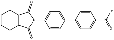 2-{4'-nitro[1,1'-biphenyl]-4-yl}hexahydro-1H-isoindole-1,3(2H)-dione Structure