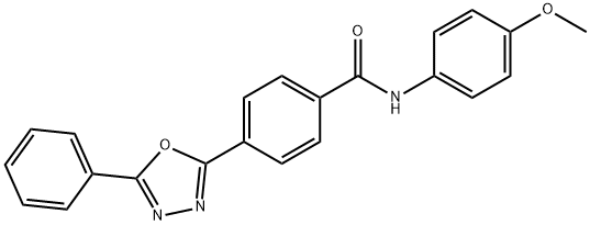 N-(4-methoxyphenyl)-4-(5-phenyl-1,3,4-oxadiazol-2-yl)benzamide Structure