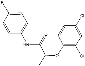 2-(2,4-dichlorophenoxy)-N-(4-fluorophenyl)propanamide 化学構造式