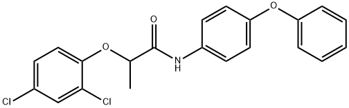 2-(2,4-dichlorophenoxy)-N-(4-phenoxyphenyl)propanamide Struktur