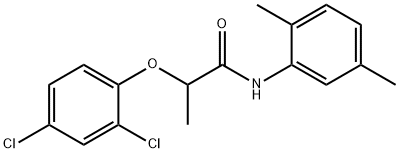 2-(2,4-dichlorophenoxy)-N-(2,5-dimethylphenyl)propanamide 化学構造式