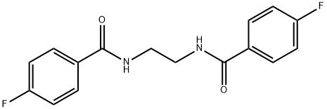 4-fluoro-N-{2-[(4-fluorobenzoyl)amino]ethyl}benzamide Struktur