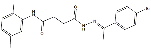 4-{2-[1-(4-bromophenyl)ethylidene]hydrazino}-N-(2,5-dimethylphenyl)-4-oxobutanamide Structure