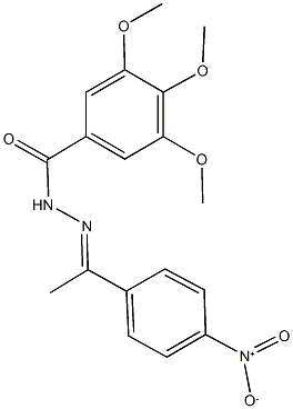 N'-(1-{4-nitrophenyl}ethylidene)-3,4,5-trimethoxybenzohydrazide Structure