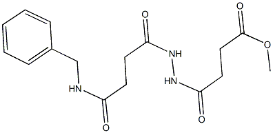 methyl 4-{2-[4-(benzylamino)-4-oxobutanoyl]hydrazino}-4-oxobutanoate,356524-99-7,结构式