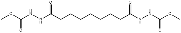 methyl 2-{9-[2-(methoxycarbonyl)hydrazino]-9-oxononanoyl}hydrazinecarboxylate Struktur