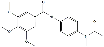 N-{4-[acetyl(methyl)amino]phenyl}-3,4,5-trimethoxybenzamide Structure