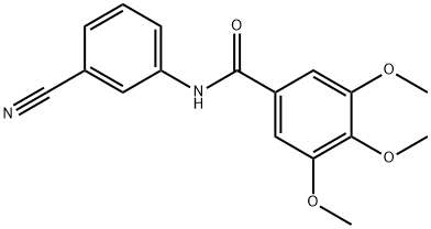 N-(3-cyanophenyl)-3,4,5-trimethoxybenzamide Structure