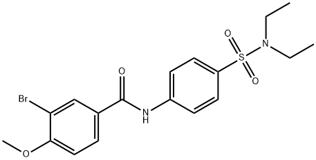 3-bromo-N-{4-[(diethylamino)sulfonyl]phenyl}-4-methoxybenzamide Structure