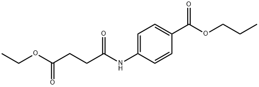 propyl 4-[(4-ethoxy-4-oxobutanoyl)amino]benzoate Structure