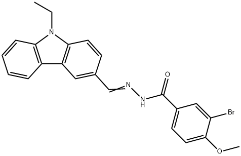 3-bromo-N'-[(9-ethyl-9H-carbazol-3-yl)methylene]-4-methoxybenzohydrazide,356556-98-4,结构式