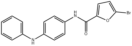 N-(4-anilinophenyl)-5-bromo-2-furamide 结构式