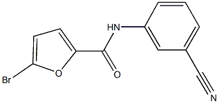 5-bromo-N-(3-cyanophenyl)-2-furamide Structure