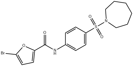 356562-24-8 N-[4-(1-azepanylsulfonyl)phenyl]-5-bromo-2-furamide