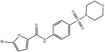 5-bromo-N-[4-(4-morpholinylsulfonyl)phenyl]-2-furamide Structure