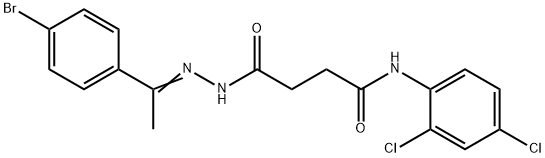 4-{2-[1-(4-bromophenyl)ethylidene]hydrazino}-N-(2,4-dichlorophenyl)-4-oxobutanamide,356564-03-9,结构式
