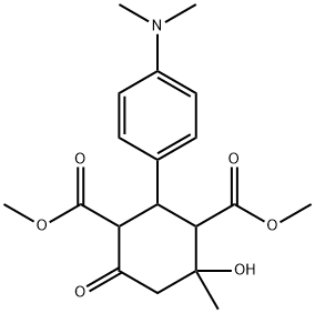 dimethyl 2-[4-(dimethylamino)phenyl]-4-hydroxy-4-methyl-6-oxo-1,3-cyclohexanedicarboxylate,356564-49-3,结构式