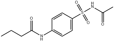 N-{4-[(acetylamino)sulfonyl]phenyl}butanamide Structure