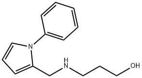 3-{[(1-phenyl-1H-pyrrol-2-yl)methyl]amino}-1-propanol 化学構造式