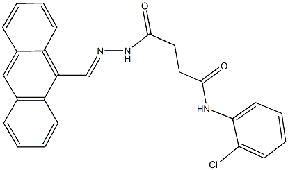 356766-14-8 4-[2-(9-anthrylmethylene)hydrazino]-N-(2-chlorophenyl)-4-oxobutanamide