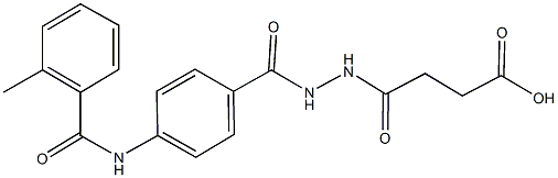 4-(2-{4-[(2-methylbenzoyl)amino]benzoyl}hydrazino)-4-oxobutanoic acid|