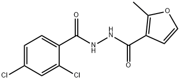 N'-(2,4-dichlorobenzoyl)-2-methyl-3-furohydrazide Struktur
