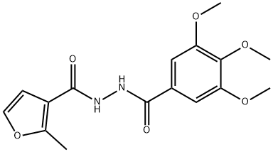 2-methyl-N'-(3,4,5-trimethoxybenzoyl)-3-furohydrazide Structure