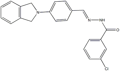 357193-11-4 3-chloro-N'-[4-(1,3-dihydro-2H-isoindol-2-yl)benzylidene]benzohydrazide