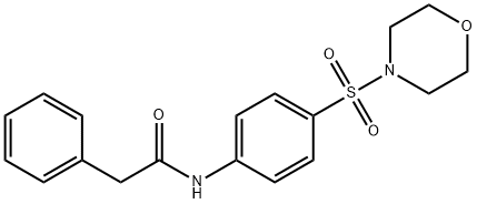 N-[4-(4-morpholinylsulfonyl)phenyl]-2-phenylacetamide Structure